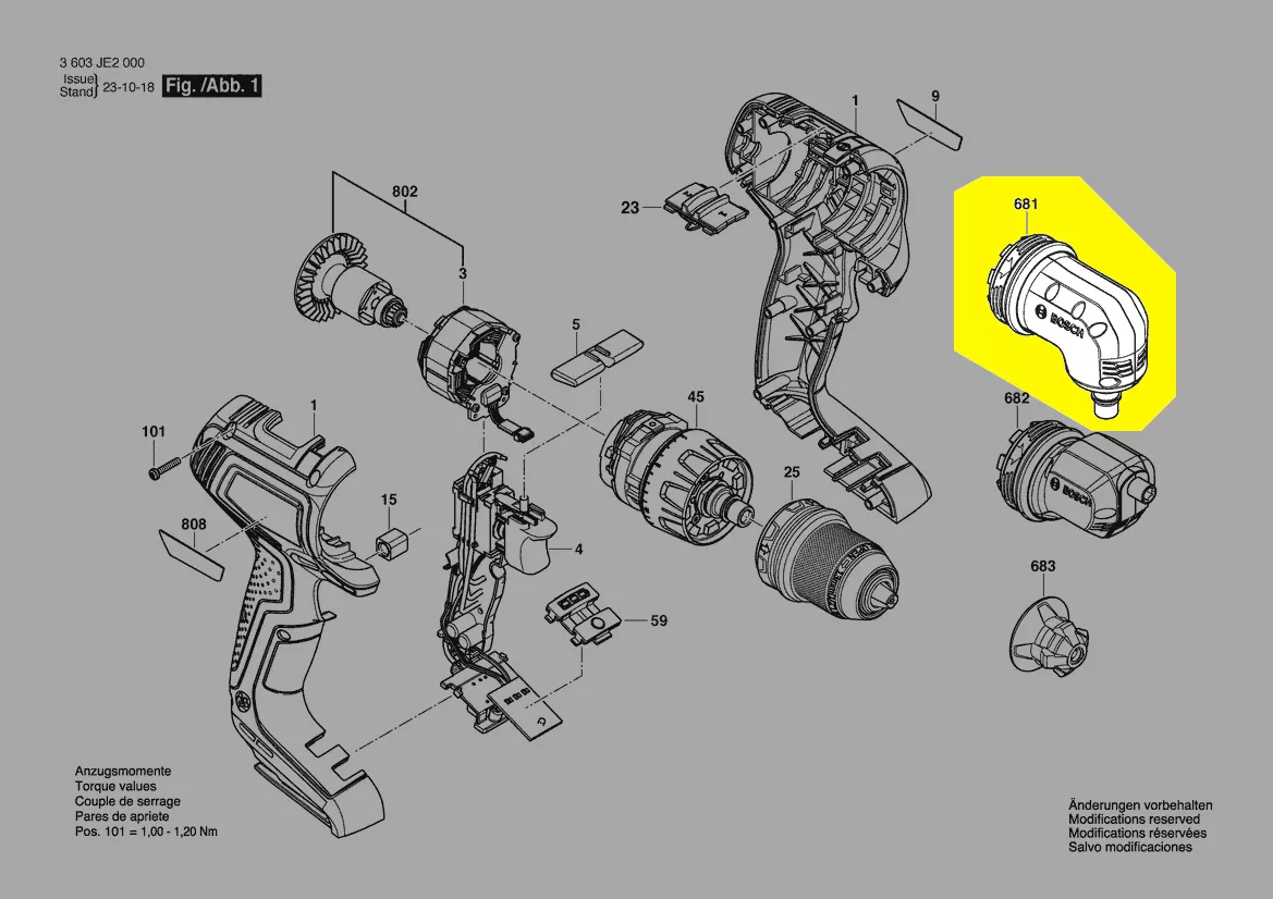 Renvoi d\'angle QuickSnap réf. 1 600 A02 F5B Bosch